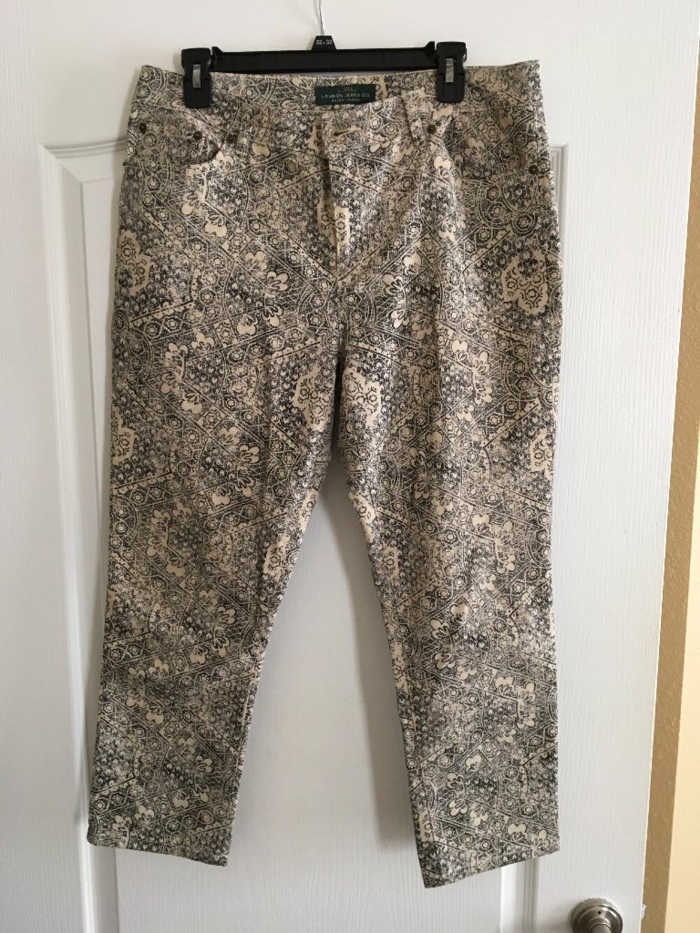 LRL Lauren Jeans Co. by Ralph Lauren Patterned Ladies Jeans - Size 12